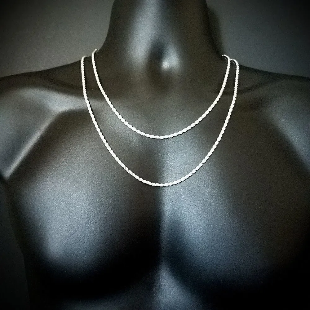 Stainless Steel Rope Necklace Set